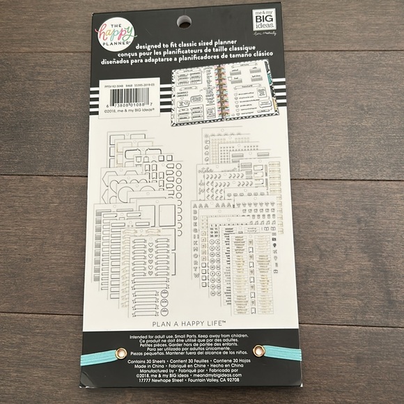 ME & MY BIG IDEAS Happy Planner Journaling Sticker Set, Colouring Sketch Designs - Picture 8 of 11